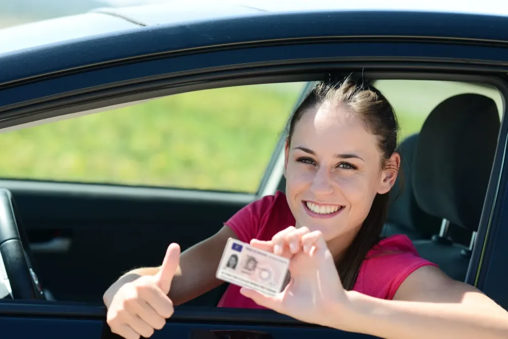 Permis de conduire femme